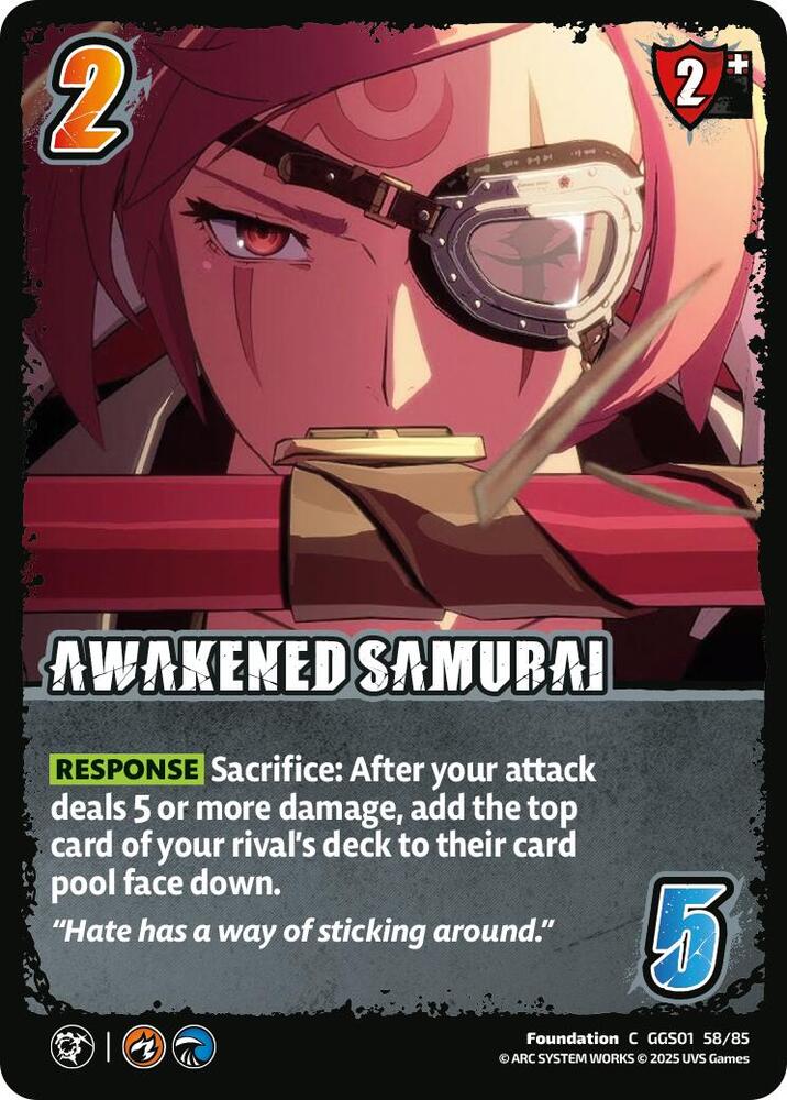 UniVersus GUILTY GEAR -STRIVE- AWAKENED SAMURAI GGS01 58/85 Common Near Mint
