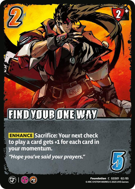 UniVersus GUILTY GEAR -STRIVE- FIND YOUR ONE WAY GGS01 62/85 Common Near Mint