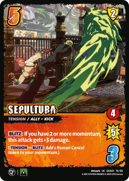 UniVersus GUILTY GEAR -STRIVE- SEPULTURA GGS01 19/85 Uncommon Near Mint