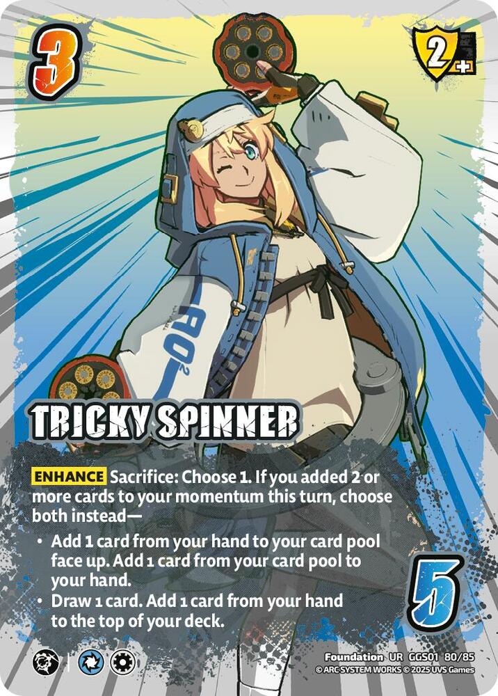 UniVersus GUILTY GEAR -STRIVE- TRICKY SPINNER GGS01 80/85 Ultra Rare Near Mint Foil