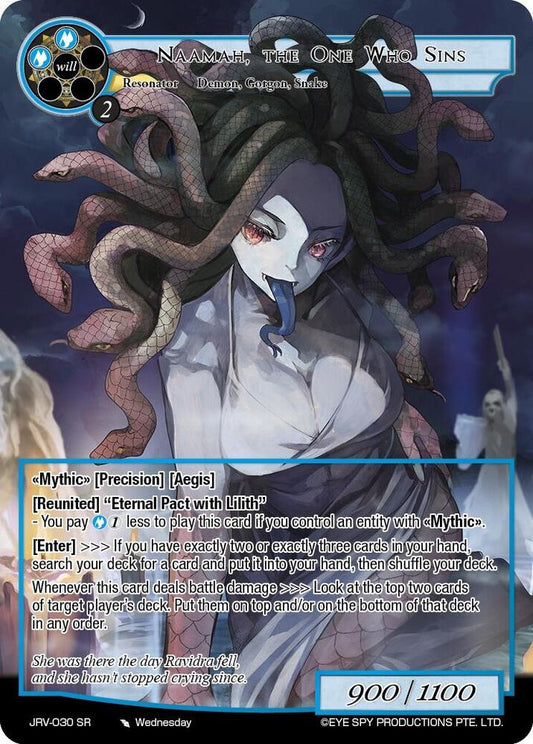 Force of Will Journey to Ravidra Naamah, the One Who Sins (Full Art) JRV-030 SR Super Rare Near Mint Foil