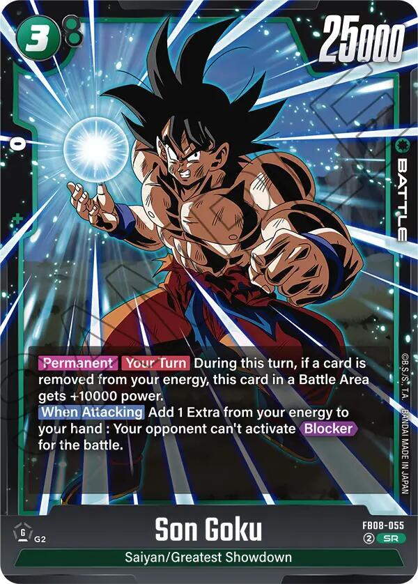 Dragon Ball Super: Fusion World Saiyan's Pride Son Goku - FB08-055 FB08-055 Super Rare Near Mint Holofoil