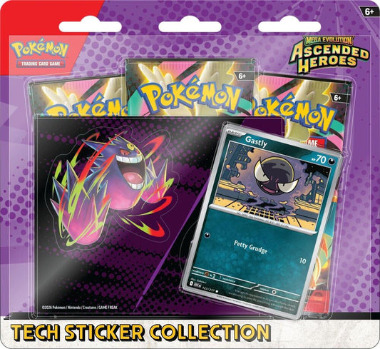 Pokemon Cards ME: Ascended Heroes Tech Sticker Collection - Gastly