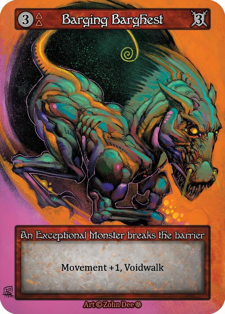 Sorcery: Contested Realm Gothic Barging Barghest Exceptional Near Mint