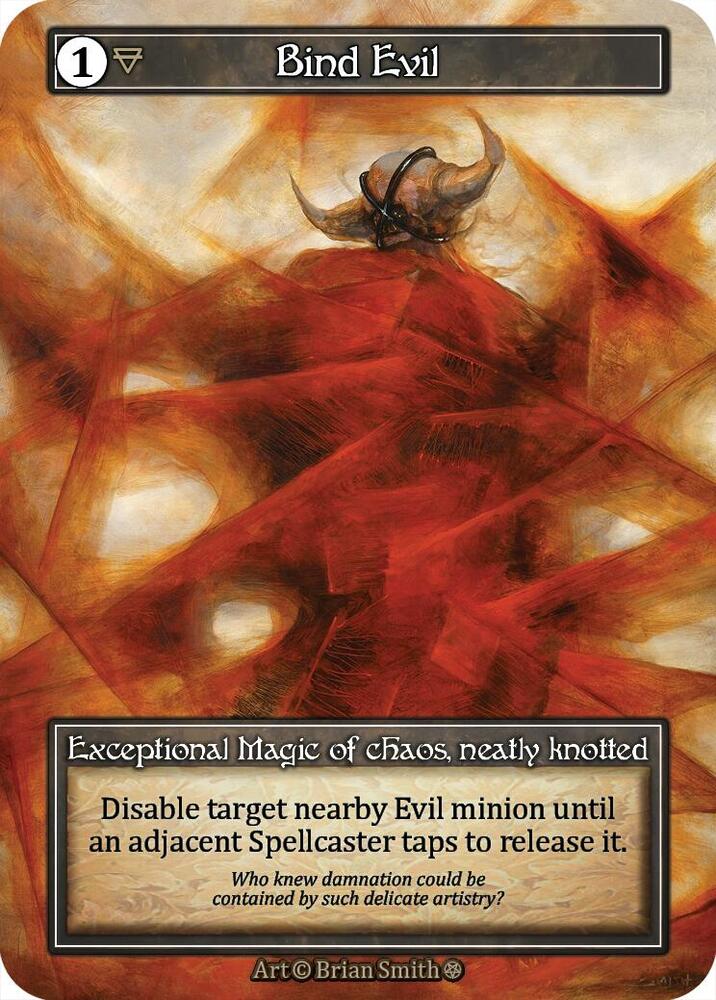 Sorcery: Contested Realm Gothic Bind Evil (Foil) Exceptional Near Mint Foil