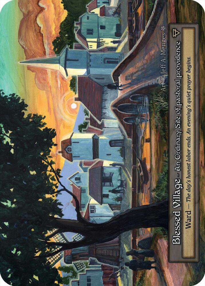 Sorcery: Contested Realm Gothic Blessed Village Ordinary Near Mint