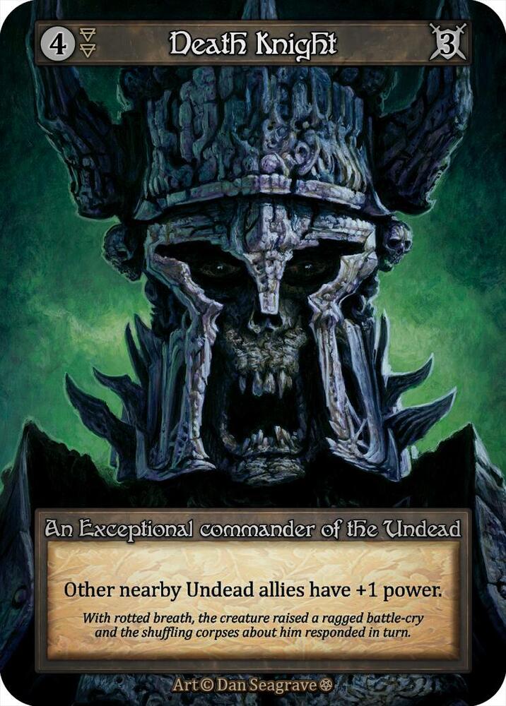 Sorcery: Contested Realm Gothic Death Knight Exceptional Near Mint