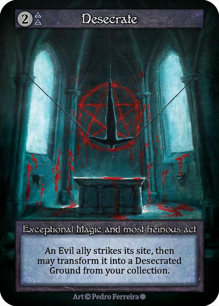 Sorcery: Contested Realm Gothic Desecrate Exceptional Near Mint