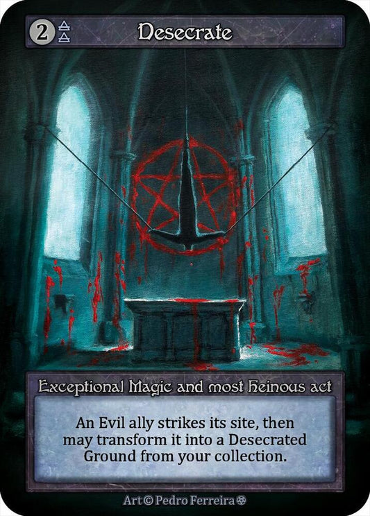 Sorcery: Contested Realm Gothic Desecrate Exceptional Near Mint
