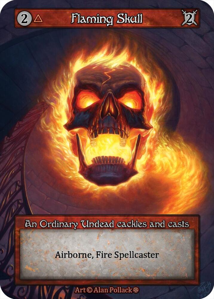 Sorcery: Contested Realm Gothic Flaming Skull Ordinary Near Mint