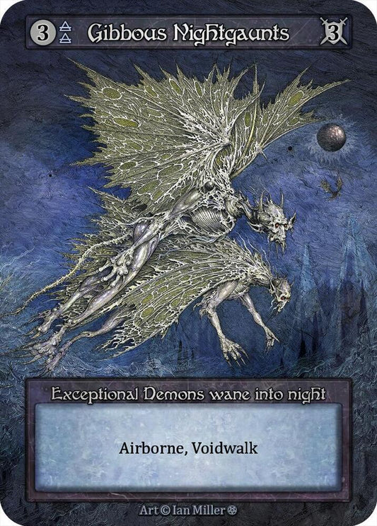 Sorcery: Contested Realm Gothic Gibbous Nightgaunts Exceptional Near Mint