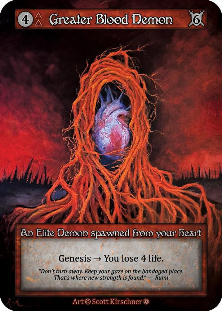 Sorcery: Contested Realm Gothic Greater Blood Demon Elite Near Mint