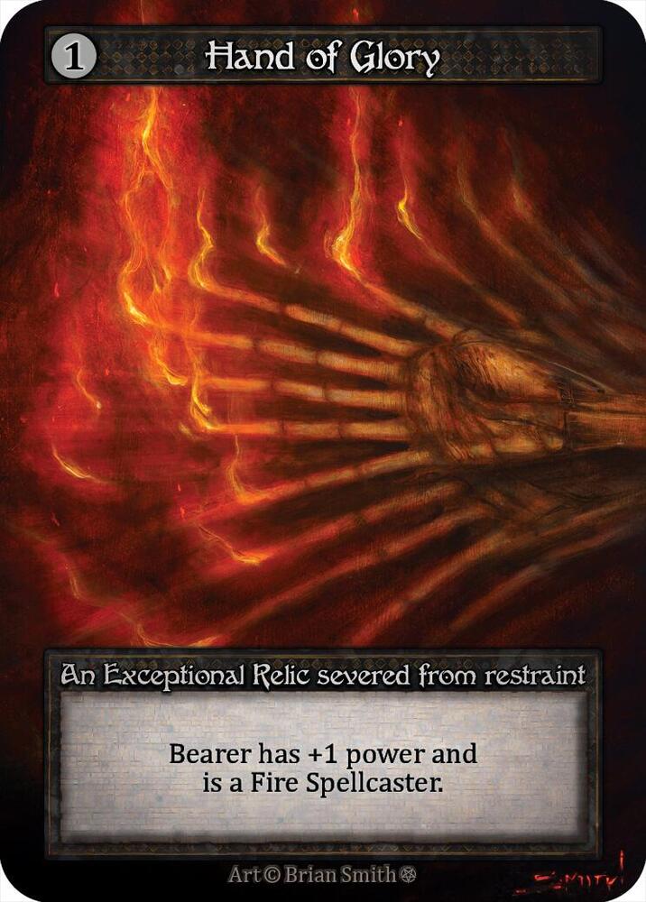 Sorcery: Contested Realm Gothic Hand of Glory Exceptional Near Mint