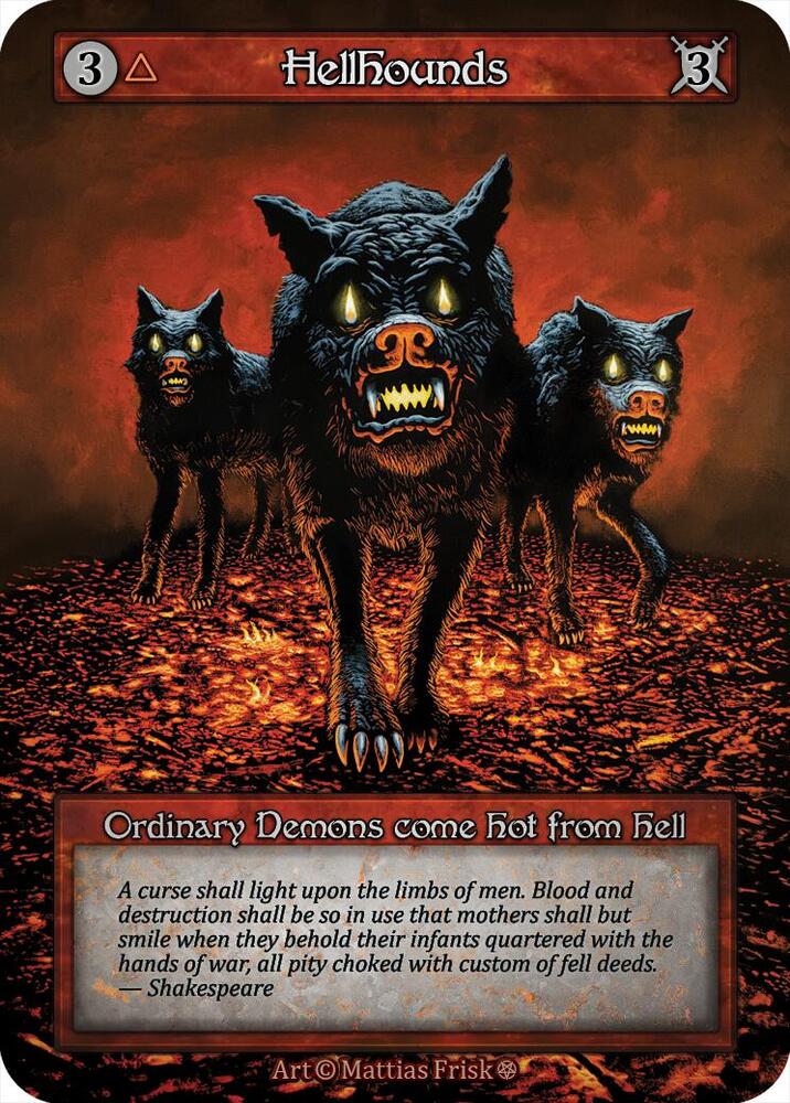 Sorcery: Contested Realm Gothic Hellhounds Ordinary Near Mint