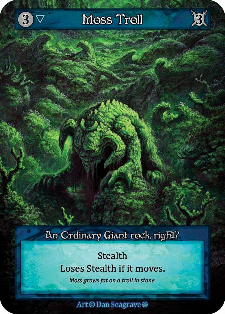 Sorcery: Contested Realm Gothic Moss Troll Ordinary Near Mint