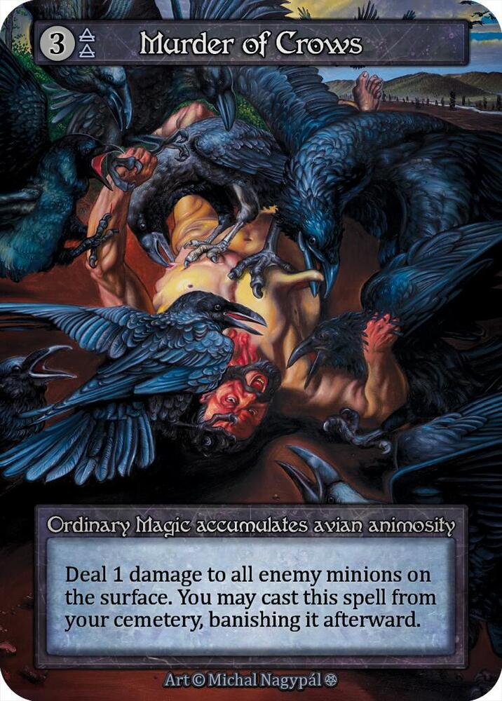 Sorcery: Contested Realm Gothic Murder of Crows Ordinary Near Mint