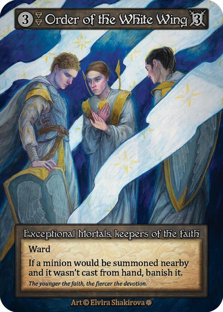 Sorcery: Contested Realm Gothic Order of the White Wing Exceptional Near Mint
