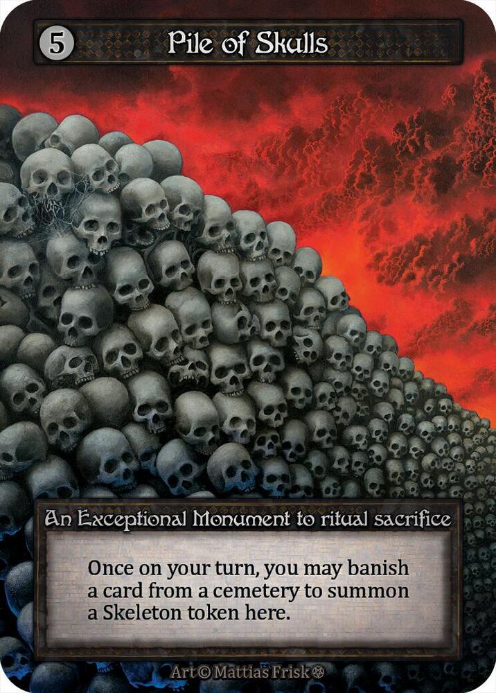 Sorcery: Contested Realm Gothic Pile of Skulls Exceptional Near Mint