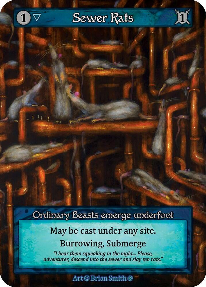 Sorcery: Contested Realm Gothic Sewer Rats Ordinary Near Mint