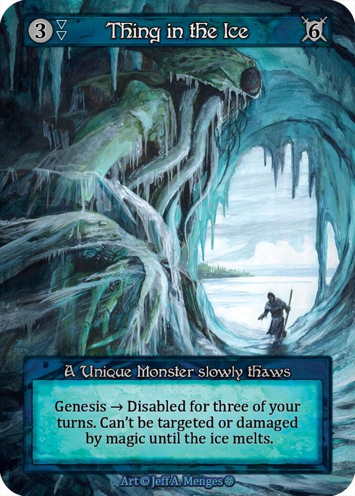 Sorcery: Contested Realm Gothic Thing in the Ice Unique Near Mint