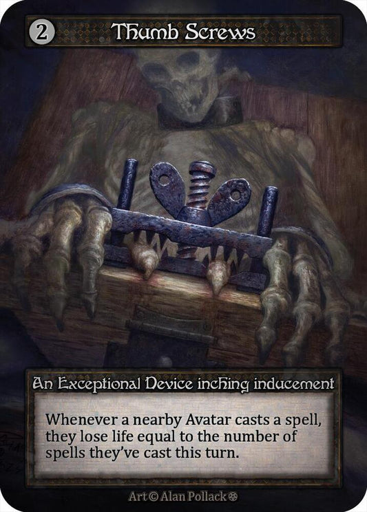 Sorcery: Contested Realm Gothic Thumb Screws Exceptional Near Mint