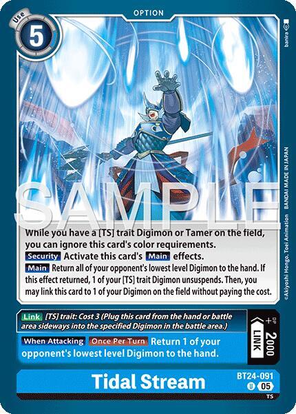 Digimon Card Game Time Stranger Tidal Stream BT24-091 U BT24-091 U Uncommon