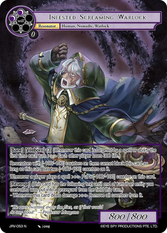 Force of Will Journey to Ravidra Infested Screaming Warlock JRV-053 N Normal Near Mint