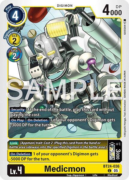 Digimon Card Game Time Stranger Medicmon BT24-036 C Common Near Mint