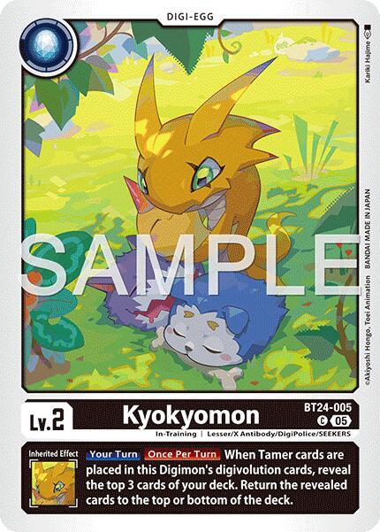 Digimon Card Game Time Stranger Kyokyomon BT24-005 C Common Near Mint