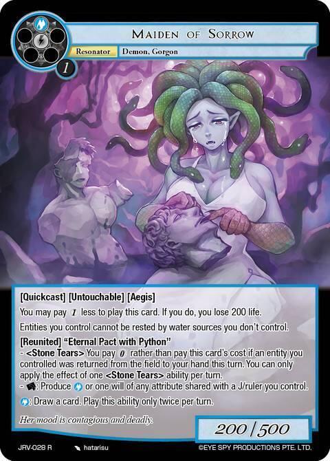 Force of Will Journey to Ravidra Maiden of Sorrow JRV-028 R Rare Near Mint