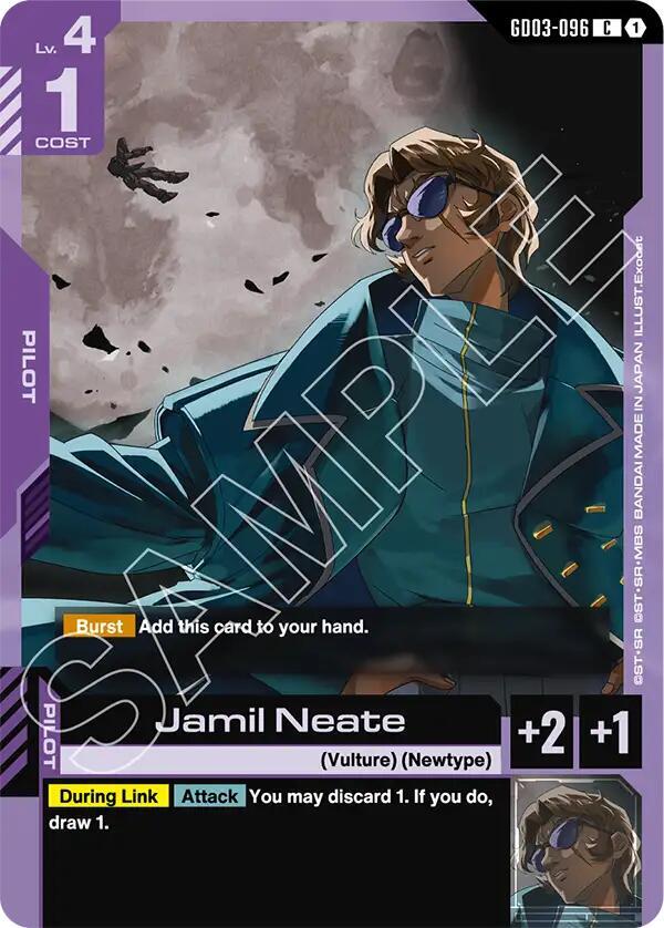 Gundam Card Game Steel Requiem Jamil Neate GD03-096 Common Near Mint