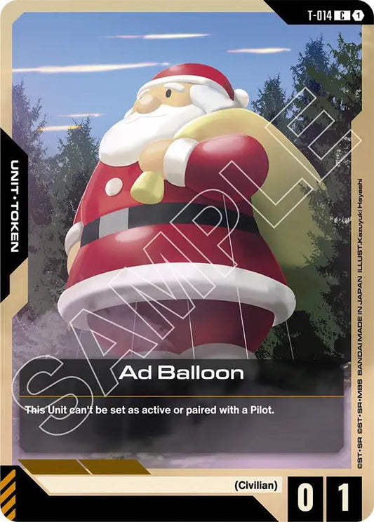 Gundam Card Game Steel Requiem Ad Balloon T-014 Common Near Mint