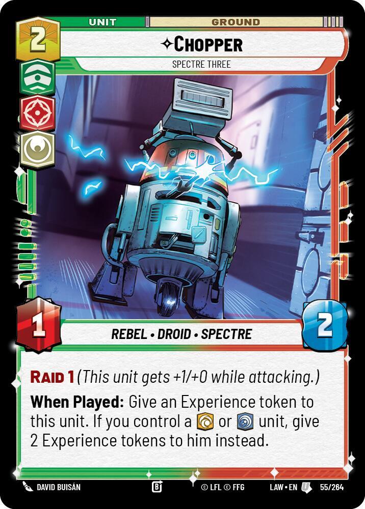 Star Wars: Unlimited A Lawless Time Chopper - Spectre Three 55/264 Uncommon Near Mint