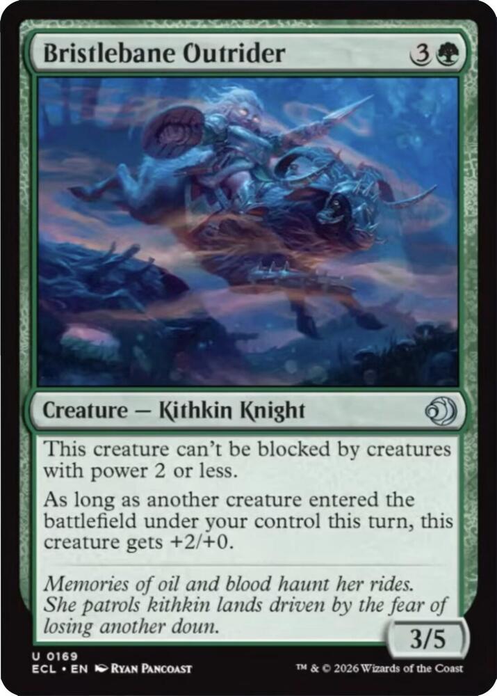 Magic Lorwyn Eclipsed Bristlebane Outrider 169 U Near Mint Foil
