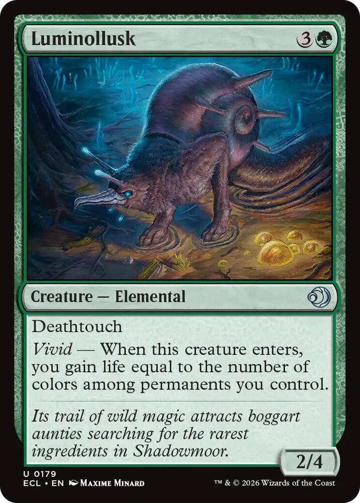 Magic Lorwyn Eclipsed Luminollusk 179 U Near Mint