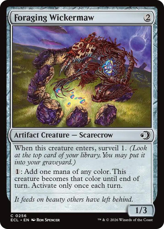 Magic Lorwyn Eclipsed Foraging Wickermaw 256 C Near Mint