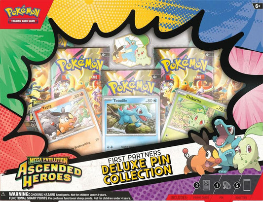 Pokemon Cards ME: Ascended Heroes First Partners Deluxe Pin Collection