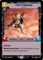 Star Wars: Unlimited A Lawless Time Fett's Firespray - In Pursuit 252/264 Rare Near Mint