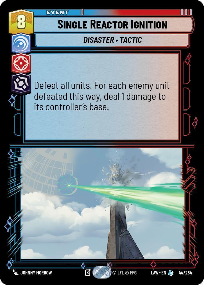 Star Wars: Unlimited A Lawless Time Single Reactor Ignition 44/264 Legendary Near Mint