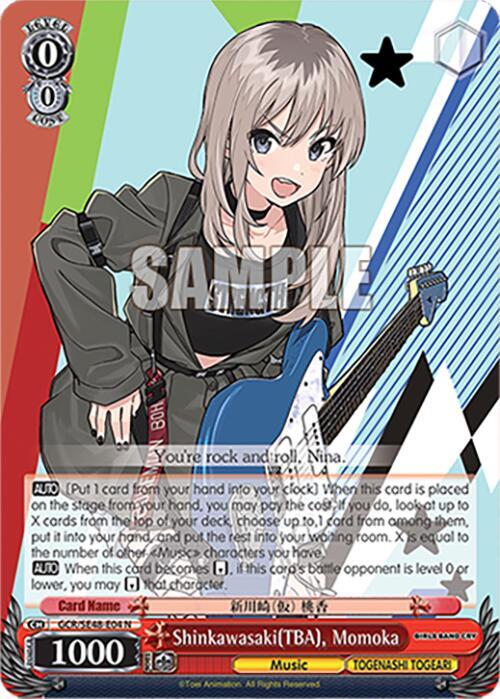 Weiss Schwarz Girls Band Cry Premium Booster Shinkawasaki(TBA), Momoka GCR/SE48-E04 N Normal Near Mint