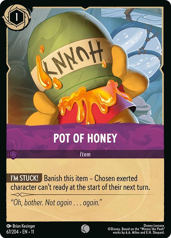 Lorcana TCG Winterspell Pot of Honey 67/204 Common Near Mint
