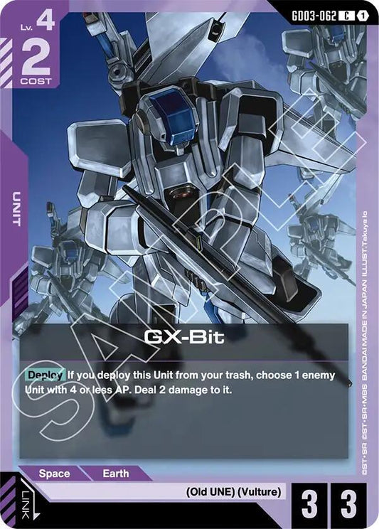 Gundam Card Game Steel Requiem GX-Bit GD03-062 Common Near Mint