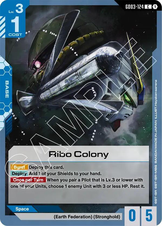Gundam Card Game Steel Requiem Ribo Colony GD03-124 Common Near Mint