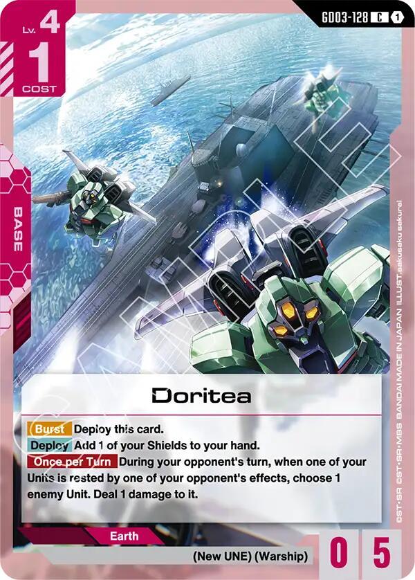 Gundam Card Game Steel Requiem Doritea GD03-128 Common Near Mint