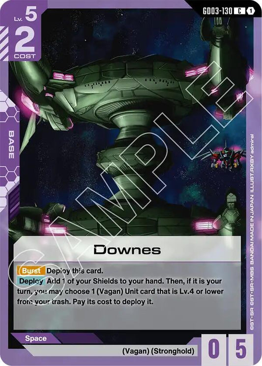 Gundam Card Game Steel Requiem Downes GD03-130 Common Near Mint
