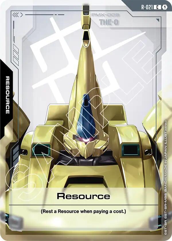 Gundam Card Game Steel Requiem Resource (R-021) R-021 Common Near Mint