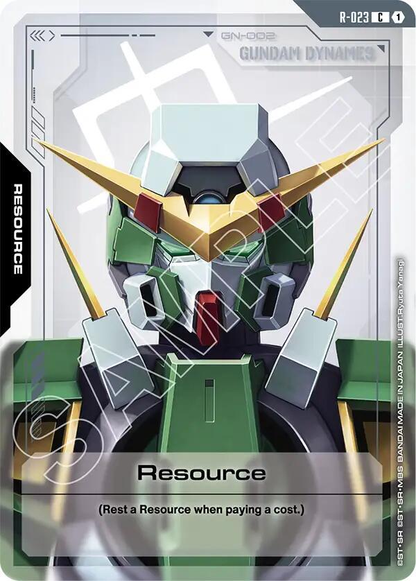 Gundam Card Game Steel Requiem Resource (R-023) R-023 Common Near Mint