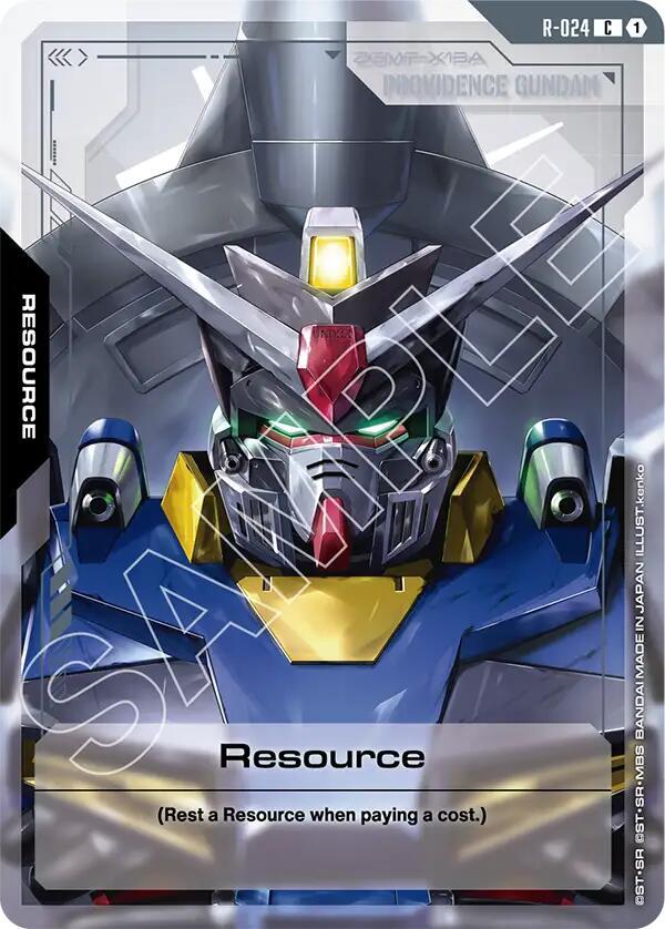 Gundam Card Game Steel Requiem Resource (R-024) R-024 Common Near Mint