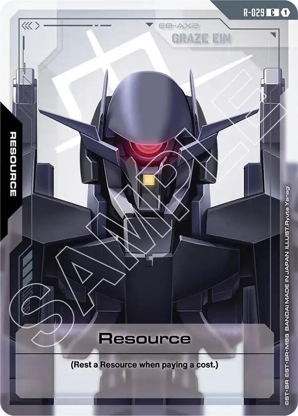 Gundam Card Game Steel Requiem Resource (R-029) R-029 Common Near Mint