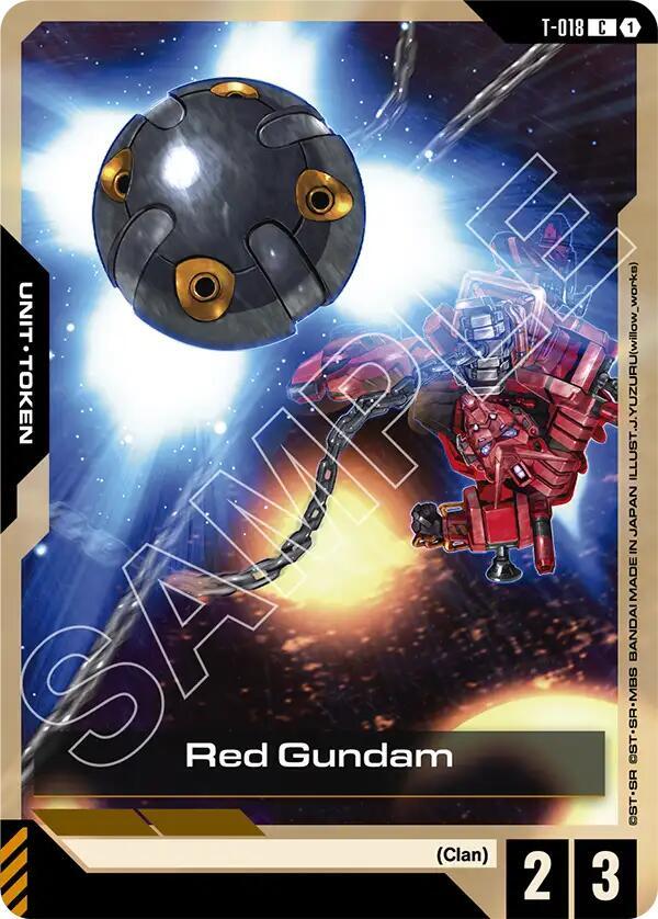Gundam Card Game Steel Requiem Red Gundam (T-018) T-018 Common Near Mint